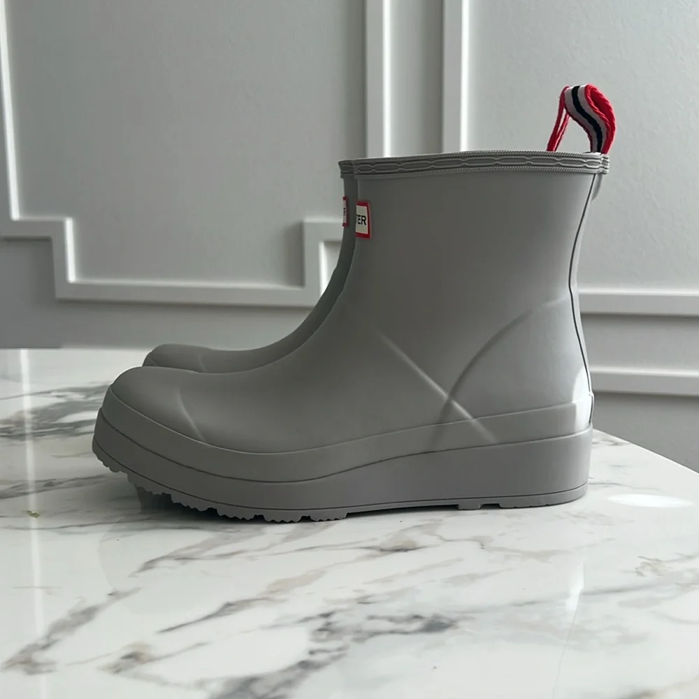 NWT - Hunter Women's Original Play Short Boots - Zinc🤍
